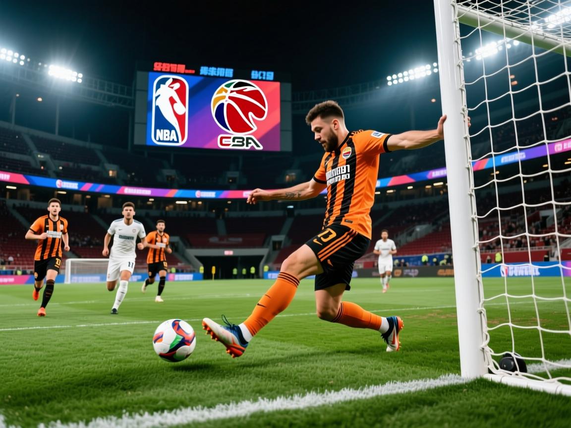 汉堡中场球员突破射门得分，助球队获胜